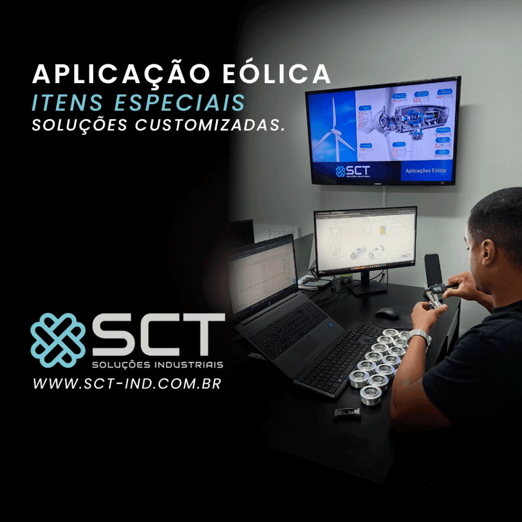 energia eólica exige componentes de alta precisão, confiabilidade e desempenho contínuo. Cada projeto possui características específicas, o que demanda soluções técnicas desenvolvidas sob medida para garantir eficiência, segurança e durabilidade das operações.